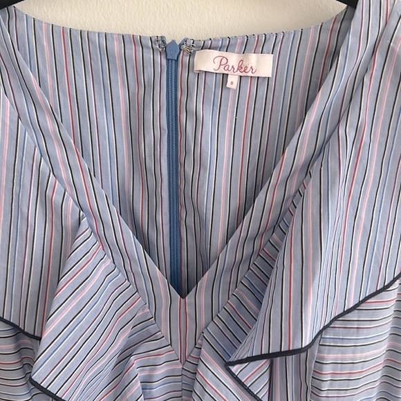 Parker, ruffle sleeve dress, Sz. 8 - Picture 4 of 14